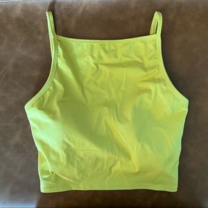 Kortni Jeane Burnt Lime Squared Up Top
